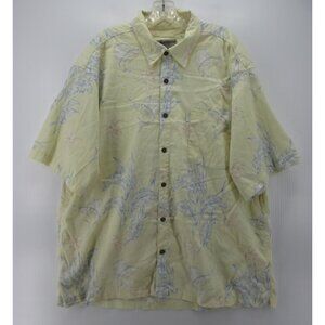 VINTAGE Sportif Shirt XL Hawaiian Button Up Camp Marlin Fish Floral *